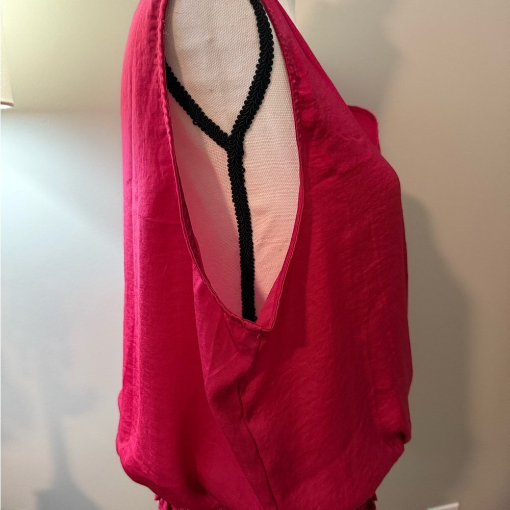 Alex & Lili Fuchsia Sleeveless Blouse - Picture 4 of 7